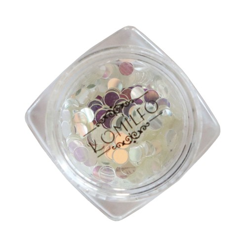 Komilfo disco design №038, transparent, chameleon, 3 mm, (1 g) Komilfo disco design №038, transparent, chameleon, 3 mm, (1 g)