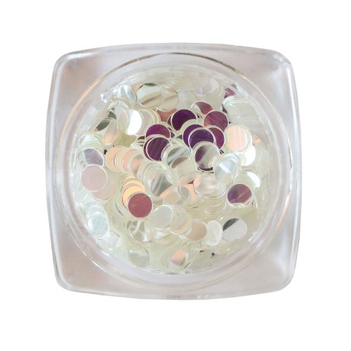 Komilfo disco design №038, transparent, chameleon, 3 mm, (1 g)