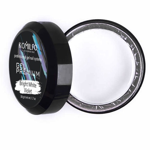 Komilfo Gel Premium Bright White Violet, 50 g Komilfo Gel Premium Bright White Violet, 50 g