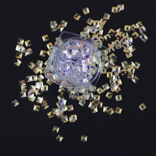 Komilfo 3D Dragon Scale №048, square, unicorn 2, 1 g Komilfo 3D Dragon Scale №048, square, unicorn 2, 1 g