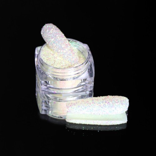 Komilfo photochromic spangles 005, size 0.4 mm, (yellow/turquoise photochrome) 2.5 g