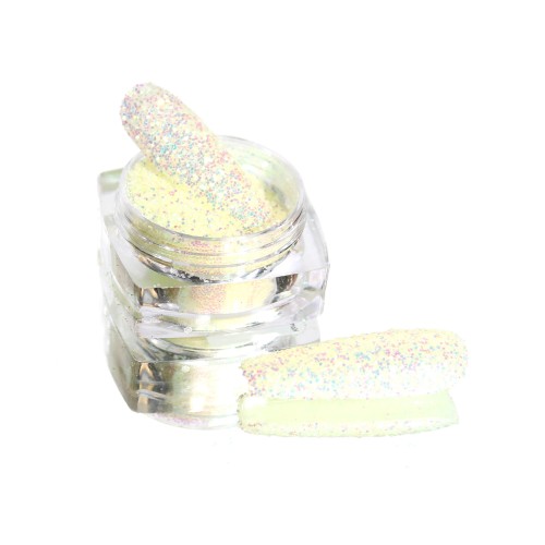 Komilfo photochromic spangles 005, size 0.4 mm, (yellow/turquoise photochrome) 2.5 g