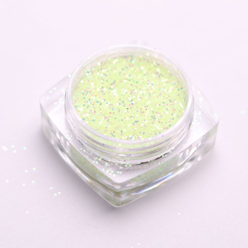 Komilfo photochromic spangles 005, size 0.4 mm, (yellow/turquoise photochrome) 2.5 g