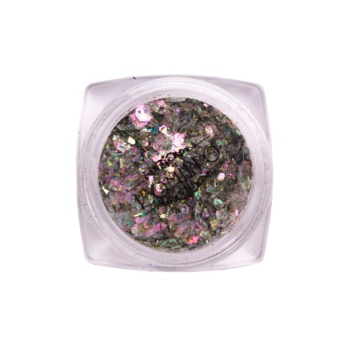 Komilfo sequins MIX chameleon 007, mix sizes, (pink/green/gold), 1.5 g