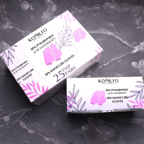 Komilfo SPA gloves for manicure, 10 pairs