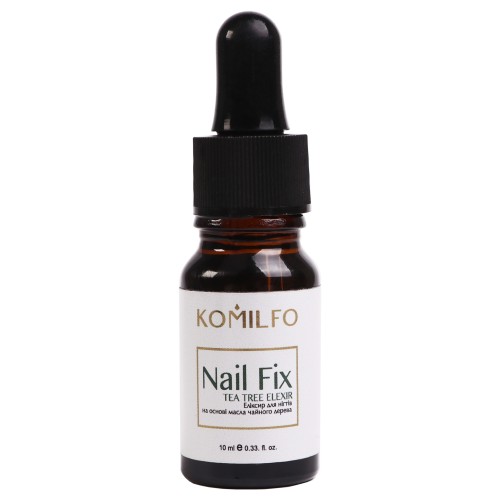 Komilfo Nail Fix elixir for nails with tea tree, with dropper, 10 ml Komilfo Nail Fix elixir for nails with tea tree, with dropper, 10 ml