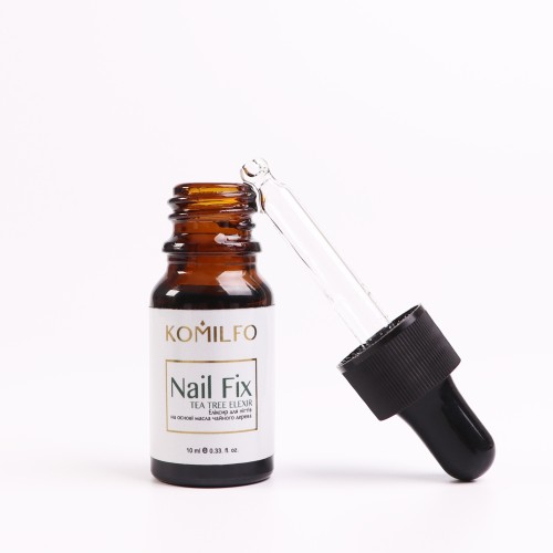 Komilfo Nail Fix elixir for nails with tea tree, with dropper, 10 ml