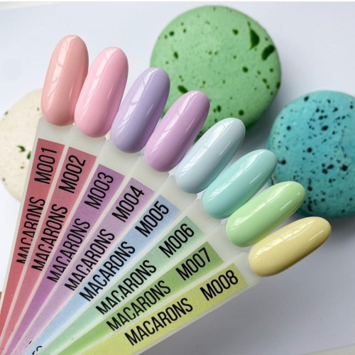 Gel Polish Komilfo Macarons M005 (pastel heavenly, enamel), 8 ml