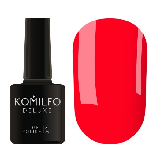 Gel Polish Komilfo Kaleidoscopic Collection K007 (muted coral, neon), 8 ml Gel Polish Komilfo Kaleidoscopic Collection K007 (muted coral, neon), 8 ml