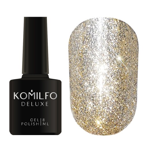 Komilfo Liquid Glam Gel LGG003 (golden), 8 ml Komilfo Liquid Glam Gel LGG003 (golden), 8 ml