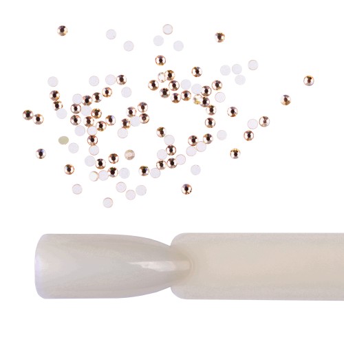 Rhinestones Komilfo, Champagne AB, Size 4 (pack of 100)