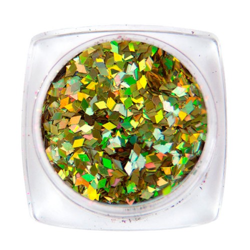 Komilfo diamonds 1 mm (gold hologram) 1.5 g Komilfo diamonds 1 mm (gold hologram) 1.5 g