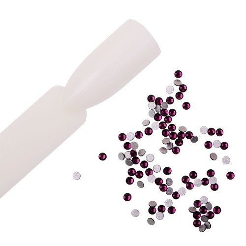 Komilfo rhinestones (pack of 100), Dk.amethyst, size 5