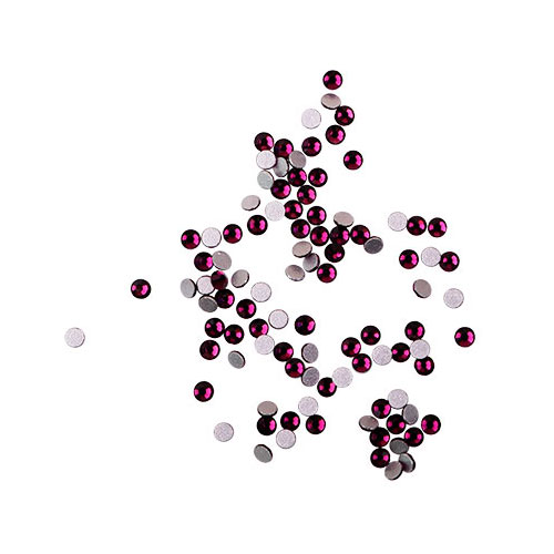 Komilfo rhinestones (pack of 100), Dk.amethyst, size 5 Komilfo rhinestones (pack of 100), Dk.amethyst, size 5