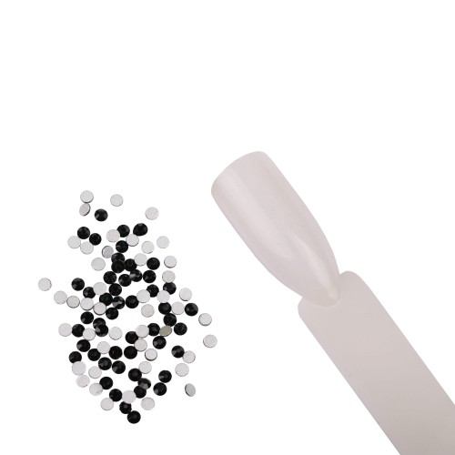 Komilfo rhinestones (pack of 100), Jet Black, size 5