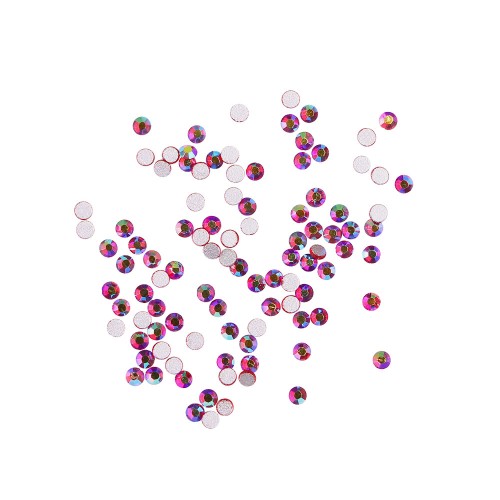 Komilfo crystals (pack of 100), Siam AB, size 3 Komilfo crystals (pack of 100), Siam AB, size 3