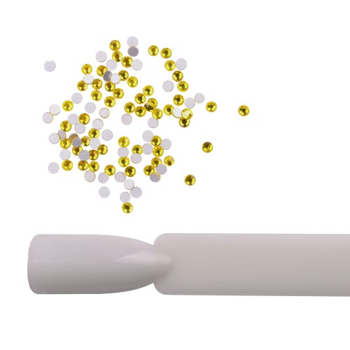 Komilfo rhinestones (100 pcs. Per pack), Citrine, size 5