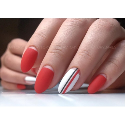 Гель-лак Komilfo Deluxe Series №D081 (рыже-красный, эмаль), 8 мл