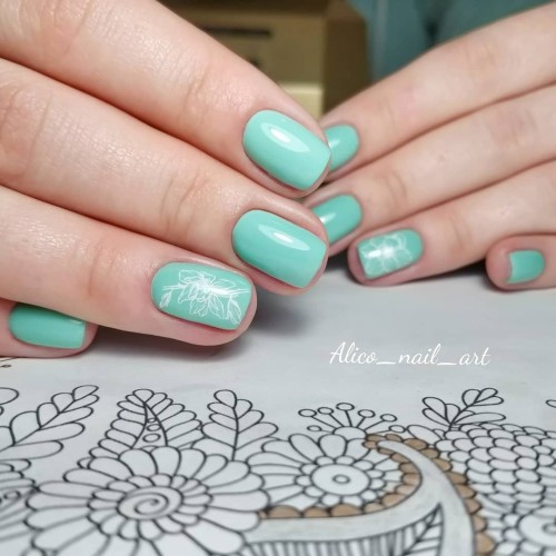 Гель-лак Komilfo Deluxe Series №D161 (бирюзово-мятный, эмаль), 8 мл