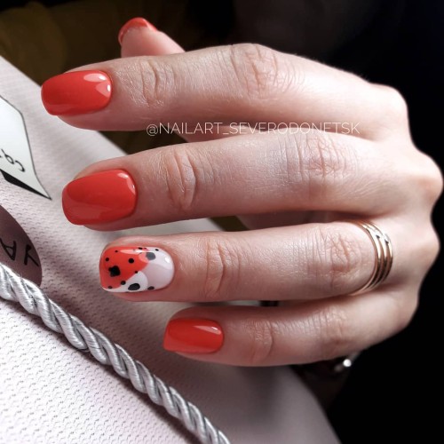 Гель-лак Komilfo Deluxe Series №D181 (красно-коралловый, эмаль), 8 мл