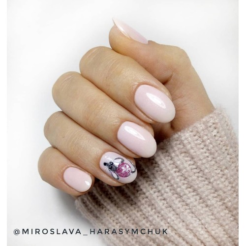 Гель-лак Komilfo Deluxe Series №D201 (светло-розовый с шиммером для френча), 8 мл