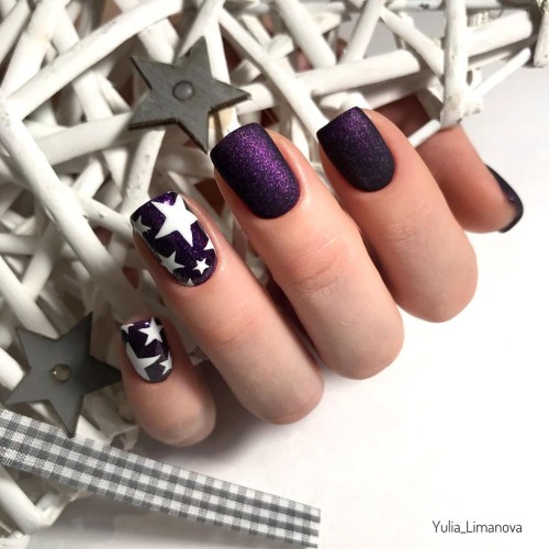 Гель-лак Komilfo Deluxe Series №D225 (сине-фиолетовый с розовым микроблеском), 8 мл