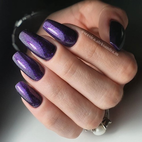 Гель-лак Komilfo Deluxe Series №D225 (сине-фиолетовый с розовым микроблеском), 8 мл