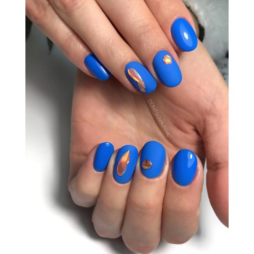 Гель-лак Komilfo Deluxe Series №D255 (насыщенный лазурный, эмаль), 8 мл