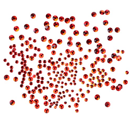 Komilfo rhinestones Siam, mix size (1400 pcs per pack) Komilfo rhinestones Siam, mix size (1400 pcs per pack)