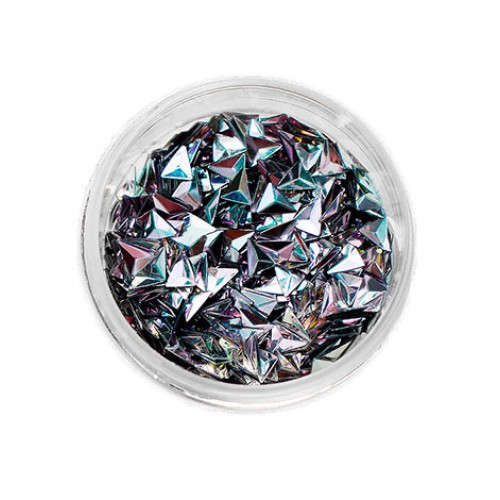 Komilfo 3D Dragon Scale №018, Triangle, Crystal AB, (1 g) Komilfo 3D Dragon Scale №018, Triangle, Crystal AB, (1 g)