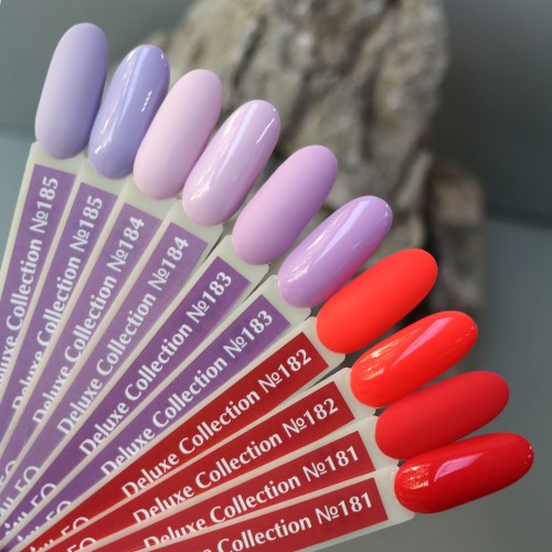 Гель-лак Komilfo Deluxe Series №D181 (красно-коралловый, эмаль), 8 мл