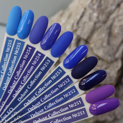 Гель-лак Komilfo Deluxe Series №D255 (насыщенный лазурный, эмаль), 8 мл