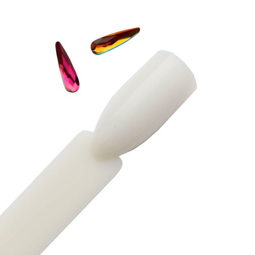 Komilfo Teardrop stones big (3×10 mm) Rainbow, 2 pieces