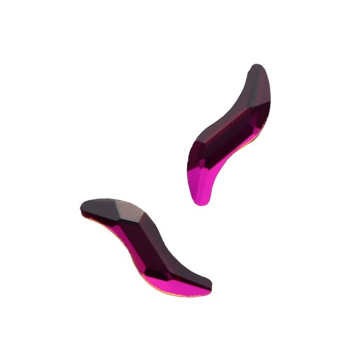 Komilfo Stones S (2×9 mm) Purple flare, 2 pieces