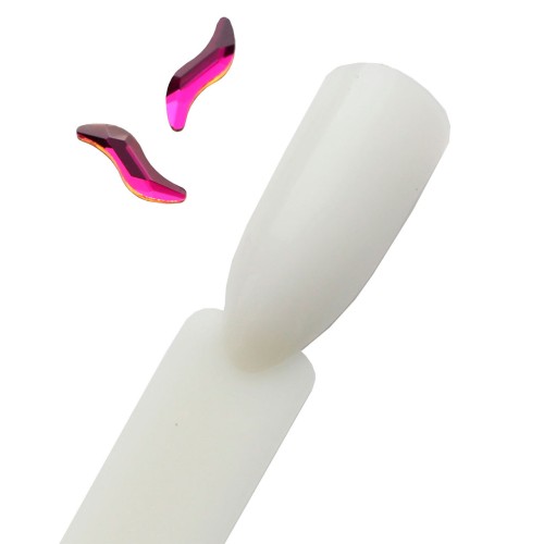 Komilfo Stones S (2×9 mm) Purple flare, 2 pieces