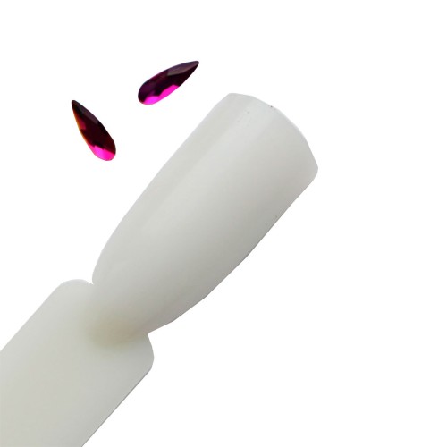 Komilfo Teardrop mini stones (2×6 mm) Purple flare, 2 pieces