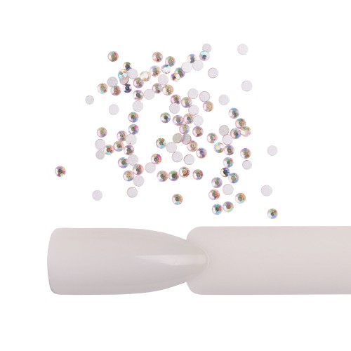 Komilfo rhinestones (pack of 100), Light Peach AB, size 4