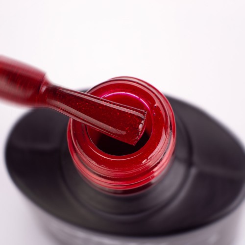 Gel Polish Komilfo Deluxe Series Dusk Collection D305 (red with sequins), 8 m