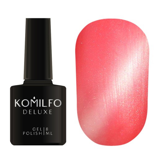 Gel Polish Komilfo Fantasy Cat’s Eye 102 (pearl-coral, magnetic), 8 ml Gel Polish Komilfo Fantasy Cat’s Eye 102 (pearl-coral, magnetic), 8 ml