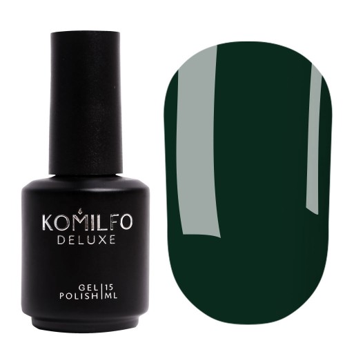 Gel Polish Komilfo Deluxe Series D217 (dark turquoise green, enamel), 15 ml Gel Polish Komilfo Deluxe Series D217 (dark turquoise green, enamel), 15 ml