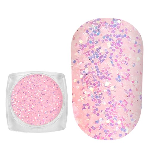 Komilfo photochromic spangles 006, size 0.4 mm, (pink/violet photochrome) 2.5 g Komilfo photochromic spangles 006, size 0.4 mm, (pink/violet photochrome) 2.5 g