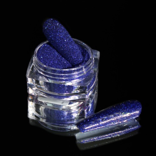 Komilfo spangles 051, size 0.08 mm, (blue-violet), E 2.5 g