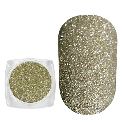 Komilfo spangles 105, size 0.08 mm, (white gold) E, 2.5 g Komilfo spangles 105, size 0.08 mm, (white gold) E, 2.5 g