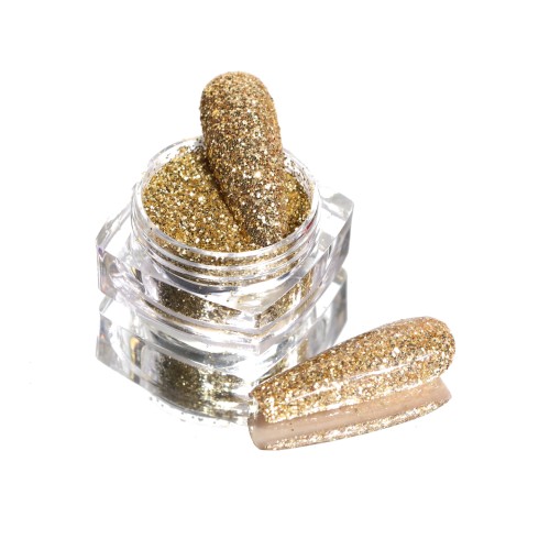 Komilfo spangles 109F, size 0.3 mm, (light gold) E, 2.5 g