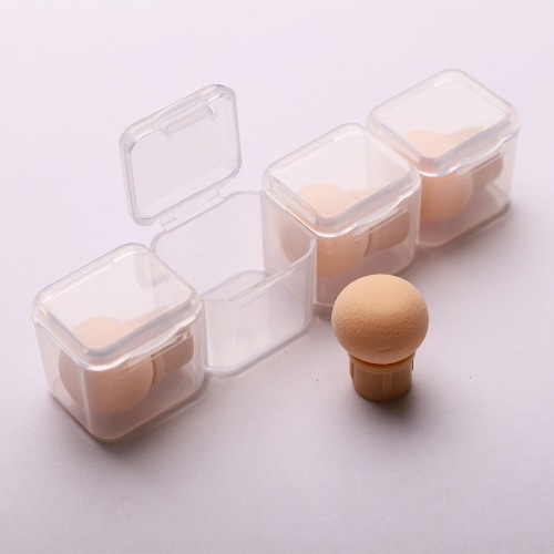 Komilfo replacement sponges for AirBrush – round, container, 4 pcs