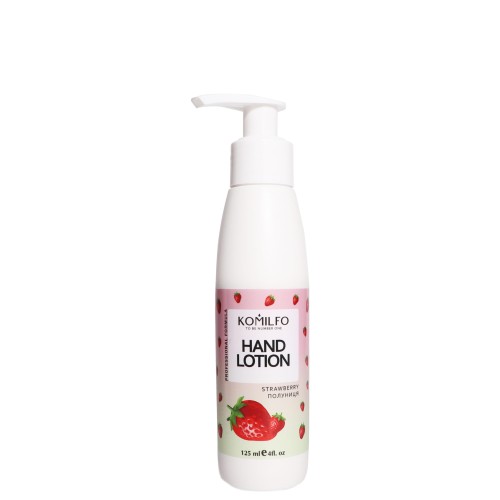 Komilfo Hand Lotion Strawberry – лосьйон для рук полуниця, 125 мл Komilfo Hand Lotion Strawberry – лосьйон для рук полуниця, 125 мл