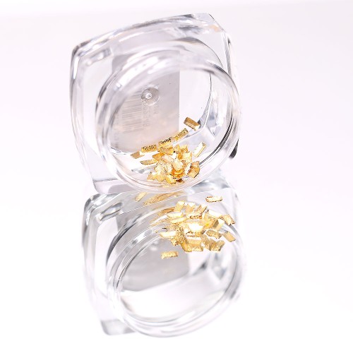 Komilfo texture rivets small rectangle 1.5*3 mm, gold, 50 pcs