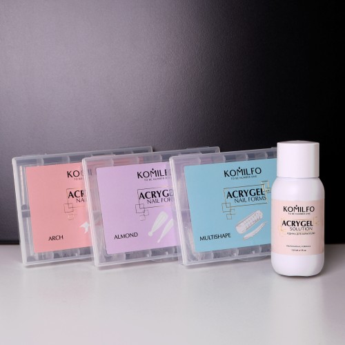 Komilfo Top Nail Forms, Almond – Top Nail Forms, Almond, 120 Pieces