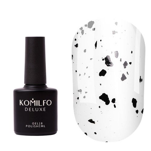 Komilfo No Wipe Spotty Top – top without a sticky layer with torn crumbs, 8 ml Komilfo No Wipe Spotty Top – top without a sticky layer with torn crumbs, 8 ml