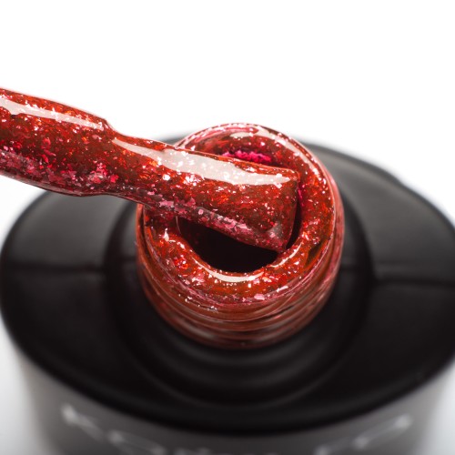 Komilfo Liquid Glam Gel LGG013 (red), 8 ml
